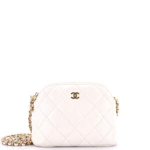 Chanel Cc Dome Zip Clutch With Chain #246400C30B